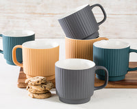 4x Person Halo Stoneware Dinner Set - Various Colours