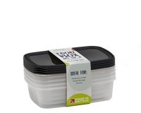 4x Food Storage Boxes (1 Litre)