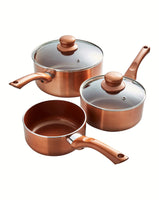 3 Piece Premium Saucepan Set (14cm, 16cm, 20cm)