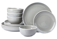 4x Person Halo Stoneware Dinner Set - Various Colours