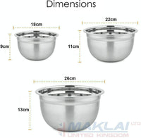 4pc Colander & Mixing Bowl Set & 3pc Glass Storage Set