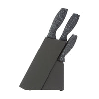Oslo 9pc Grey Speckled Knife Set with Block
