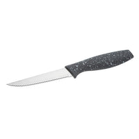 Oslo 9pc Grey Speckled Knife Set with Block