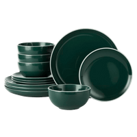 4x Person Halo Stoneware Dinner Set - Various Colours
