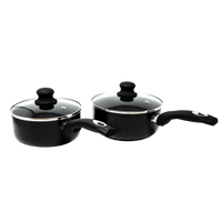 2x Premium Non-Stick Saucepans