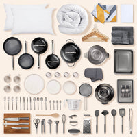 crockery-White Speckled