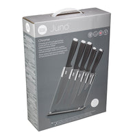 Juno 5pc Knife Set with Block