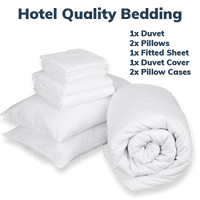 Bedding Kit (Linen, Duvet & Pillow) - Premium 100% Cotton