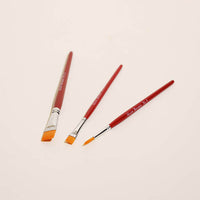 8pc Pottery Tool Set & Set of 3 Paint Brushes