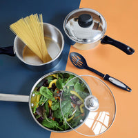 3pc Stainless Steel Pan Set