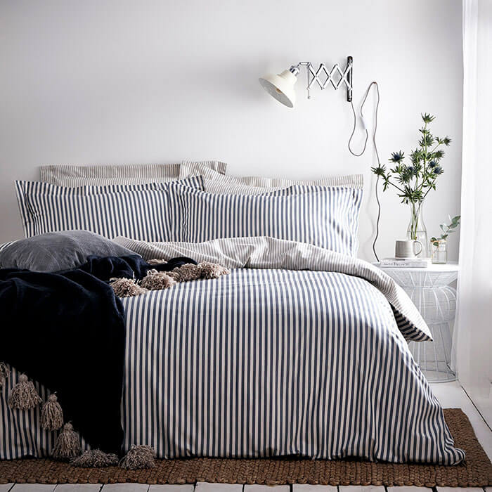 bed-linen-Hebden Navy - Premium
