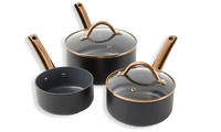 3pc Heritage Gold Saucepan Set