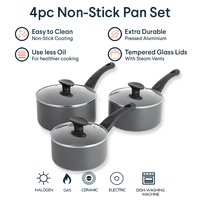 3pc Non-stick Saucepan Set